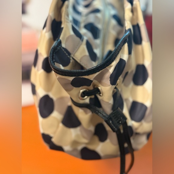 Kate Spade Black and Cream Polka Dot Shoulder Bag - Picture 5 of 12